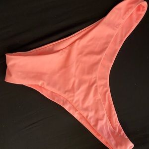 Coral colored bikini bottoms